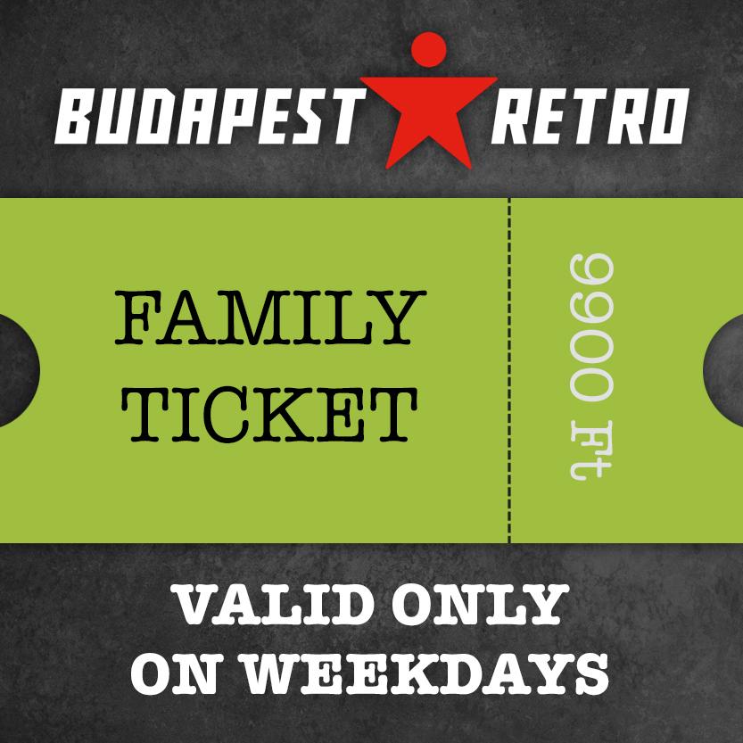 Family ticket 9900Ft